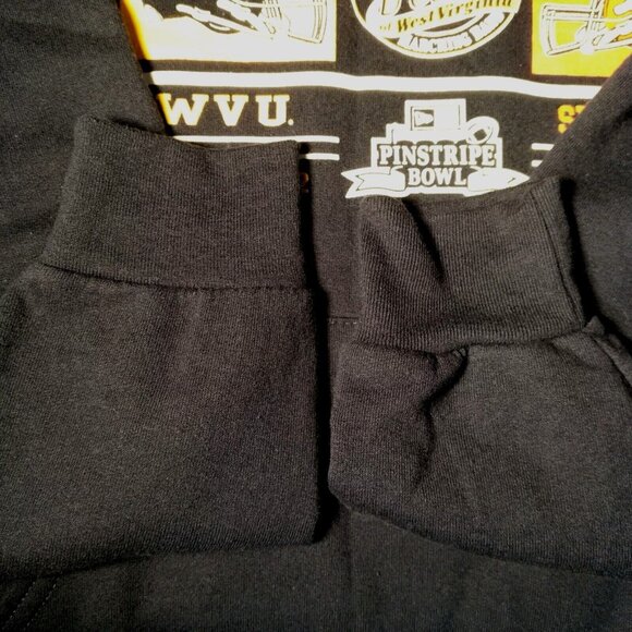 WVU Mountaineers Syracuse Pinstripe Bowl 2012 Hooded Sweatshirt L Pride Of WV - Picture 11 of 11